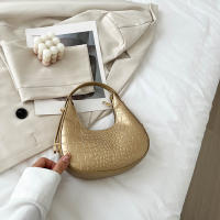 Bolso De Hombro En Forma De Crescent Para Mujer Bolso De Armpita Diseñador Bolso De Mano Diario Bolso Para Teléfono Vintage PU Suave - details 14