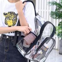 Mochila Transparente Impermeable De PVC Gran Capacidad Para Estudiantes Escuela - details 20