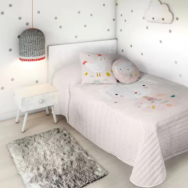HACIENDO EL INDIO - Colcha Bouti Infantil - Algodón - Extra Suave - Fabricado en España - 1