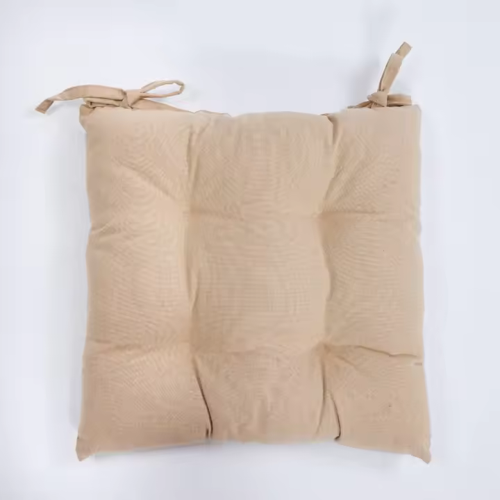 10XDIEZ Tapeta silla cotton beig liso - Práctica y fácil de colocar, ideal para aportar estilo y comodidad - 1