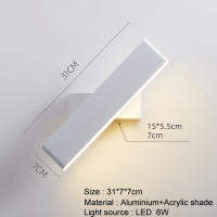 Lámpara De Pared LED Moderna Para Decoración De Hogar Y Habitaciones Iluminación Nordic Sconces Vínculo Dormitorio Espejo Frente - details 4