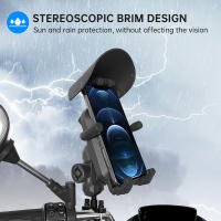 Soporte De Navegación Para Móvil De Motocicleta Absorbedor De Choques Y Antivibración Compatible Con La Mayoría De Los Dispositivos Aluminio + PC Rotación De 360 Grados Resistente Al Viento Y Agua - details 15