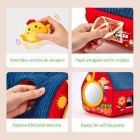 Juguetes Bebes 6-12 Meses - Animales Granja de Peluche Blandos con Sonajas, Arrugas, Espejo - Juguetes Montessori para Bebes 3 6 12 Meses - details 2
