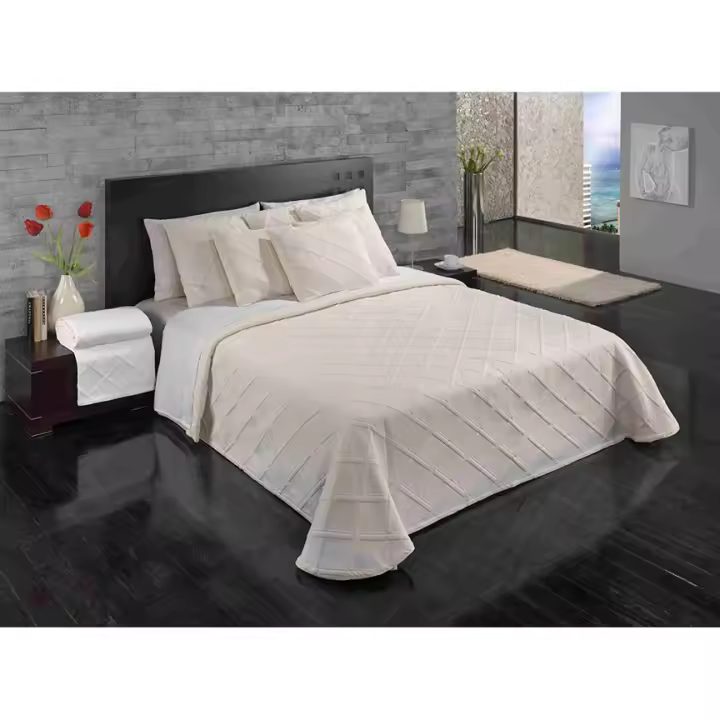 COLCHA PIQUE 348 CRUDO ANTOANI 180 CM - 1