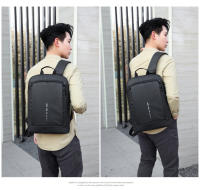 Mochila Impermeable Para Hombres Ultra Ligera Estilo Clásico Con Capa De Computadora De 15.6' Mochila De Hombro Suave Material Nylon Con Costuras Embossing - details 19