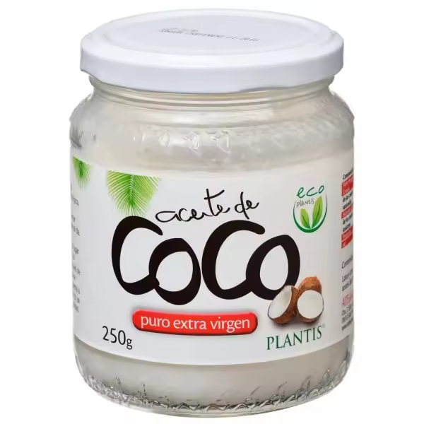 Aceite de Coco Puro Extra Virgen 250 g  Plantis - 1