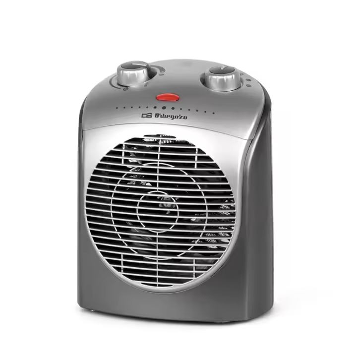 Calefactor Orbegozo FH 5021, control ajustable de temperatura, posición ventilador, 2 velocidades, 2200 W - 1