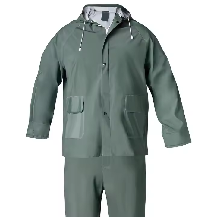 SANCO STORE - WOLFPACK LINEA PROFESIONAL Traje de Agua Impermeable Verde Pvc         Talla 7-L - 1