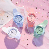 Reloj De Exámenes Para Niños Y Niñas Impermeable Imitación Deporte Y Escolar Macarón Color Caramelo Estilo Macarón Little Fresh - details 4