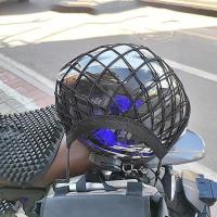Bolsa De Almacenamiento Para Casco De Motocicleta Con Red De Equipaje Y Gancho Para Bicicleta Y Scooter Material De Malla - details 8