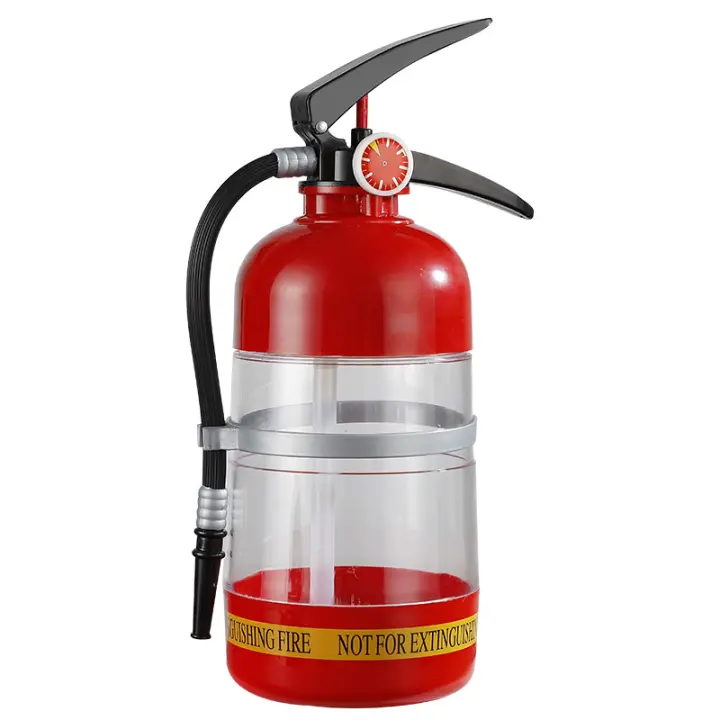 Dispensador de Licor, dispensador de Alcohol y Vino para decoración masculina, vercedor de cerveza, whiskey y Vino de plástico rojo con bomba, forma de extador de 1,5 L para bares y Fiesta en casa. - 1