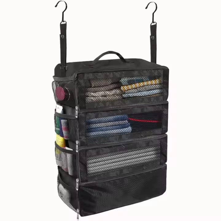 Bolsa De Viaje Plegable De Gran Capacidad Organizador Multifuncional De Tela Oxford Para Armario Con Capa Múltiple Y Almacenamiento - 1