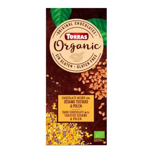 Chocolate Negro Con Sesamo Tostado-Polen 100G Bio - 1