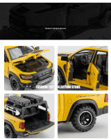 MAMMOTH PICKUP Modelo De Coche De Aleación 1:32 Con Sonido Y Luz Juguete De Decoración Para Vehículos Regalo Para Niños - details 4