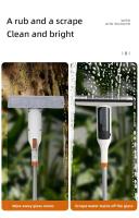Limpia Ventanas Doble Cara Con Rojellador Y Botella De Spray Herramienta De Limpieza Para Vidrio Exterior Con Mango De Aluminio - details 3
