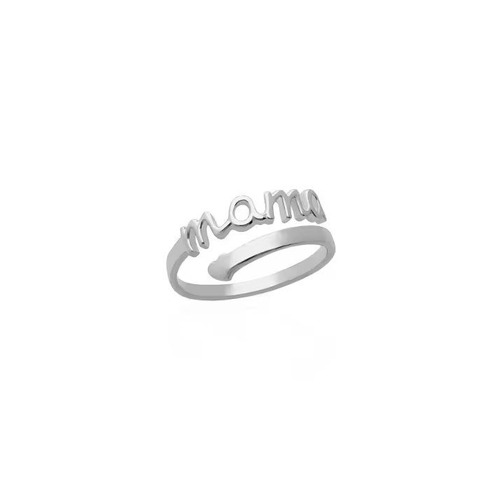 Anillo Mamá de Ley Ajustable - Joyas Mamá - Regalos Mamá - Macizo - Medida Ajustable - Fabricación 100% España - 1