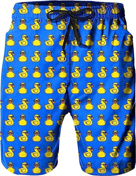 Traje de baño para hombre de secado rápido con forro de malla, pantalones cortos transpirables para surf y playa(L) - 1