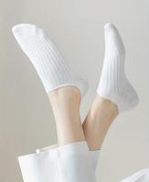 Calcetines De Tobillo Bajo Para Hombres Y Mujeres Calcetines De Barco Sólidos Transpirables Y Cómodos Paquete De 5/10 Pares Negro - details 4