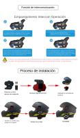 WAYXIN R5 Intercomunicador De Motocicleta Casco Headsets FM Radio BT5.0 Comunicación Interfaz Impermeable 2 Conducentes - details 13