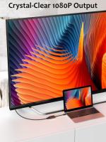 FGNS. Adaptador USB(3.0) A HDMI,USB a HDMI Adaptador, USB 3.0/2.0 a HDMI HD1080P Audio Video Convertidor Cable para PC Laptop Projector HDTV Compatible con Windows XP / 10/8.1/8/7 - details 1