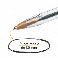 BIC Cristal Bolgrafos, Boli Bic 3 Colores Clasicos, Punta Media (1,0mm),Material Escolar, Material Oficina y Papelaria, Caja de 50 Bolis - details 3