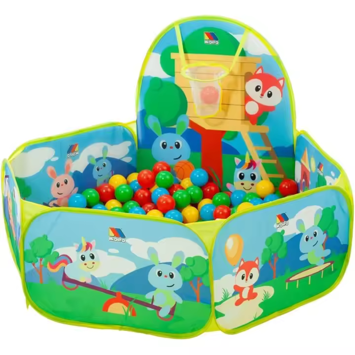 MOLTO  Juegos de pelotas de colores para parque infantil  para Piscina de Bolas  Ultraresistentes, Flexibles y No Tóxicas  Juguetes Sensoriales para Bebes  Juguetes Educativos para Niños  6 Meses (23733) - 1