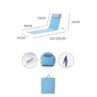 Esterilla de playa / piscina ligera reclinable portable 47 x 145 cm. Estructura de metal, hasta 110 kg soportado - details 0