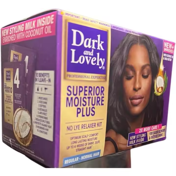 Oscuro y Lovely humedad Plus no Lye Relaxer normal - 1