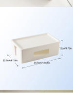 Caja De Almacenamiento Para Cable De Escritorio Soporte Para Enchufe Y Router WiFi Organizador De Datos Y Cable De Pared 1PC - details 1