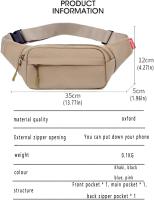 Riñonera Cruzada, resistente a Agua, Deportiva, para Mujer y Hombre, ideal para Viajes, senderismo, Correr, ciclismo. - details 1