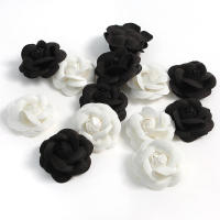 5Pcs Cabezas De Flores Rosa Artificiales Para Decoración De Hogar Boda Fiesta Aniversario Scrapbook Accesorio De Regalo - details 3