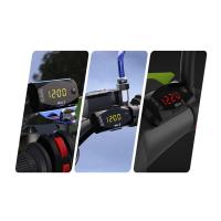 Medidor De Voltaje Para Motocicleta Y Coche 6V-30V 3 En 1 Termómetro Cronómetro Impermeable IP67 Prueba De Batería Medidor De Tiempo Digital - details 13