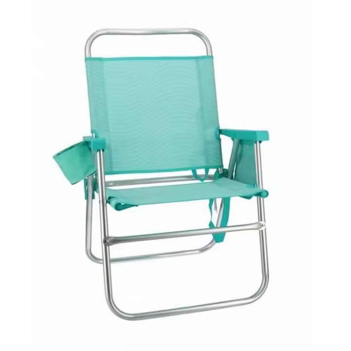 Gerimport Silla playa plegable azul "Waves" 51 x 56 x 90 cm mobiliario exterior jardín pisicina - 1