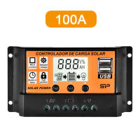 Controlador De Carga Solar MPPT 30A 50A 100A Regulador De Batería Y Panel Solar Con USB Doble Y Pantalla LCD De 5V - details 6