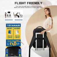 Mochila De Viaje Impermeable Para Hombres Y Mujeres Con Portátil Capacidad De 20-35 Litros Material De Nylon Bolsa De Equipaje De Cabina Ryanair Capacidad Grande Para Exteriores - details 0