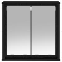 vidaXL Mueble de baño de pared con espejo roble negro 60x21x60 cm - details 3