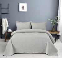 Textil-home Colcha Lisa para Cama 90/105/135/150/ 100% Microfibra Extra Suave  Cubrecama Fina para Primavera Verano y Entretiempo Incluye Funda de Cojín - details 2