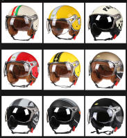 Casco De Motocicleta Vintage TT&COCASCOS Con Visera 3/4 Abierto Retro Para Scooter Y Moto Abs Material Hombre Peso 1kg - details 3