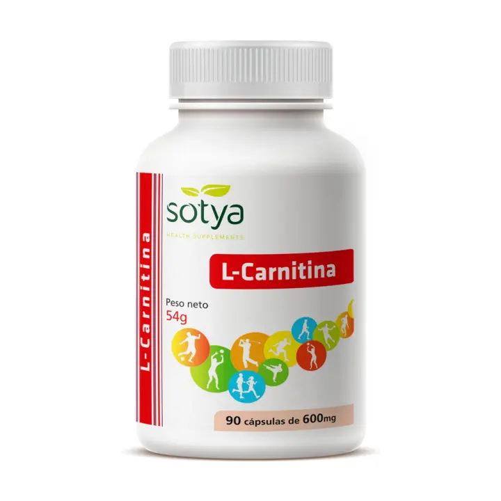 L-Carnitina (600MG) 90 Caps - Sotya - Ayuda a regular los niveles de glucosa. - 1