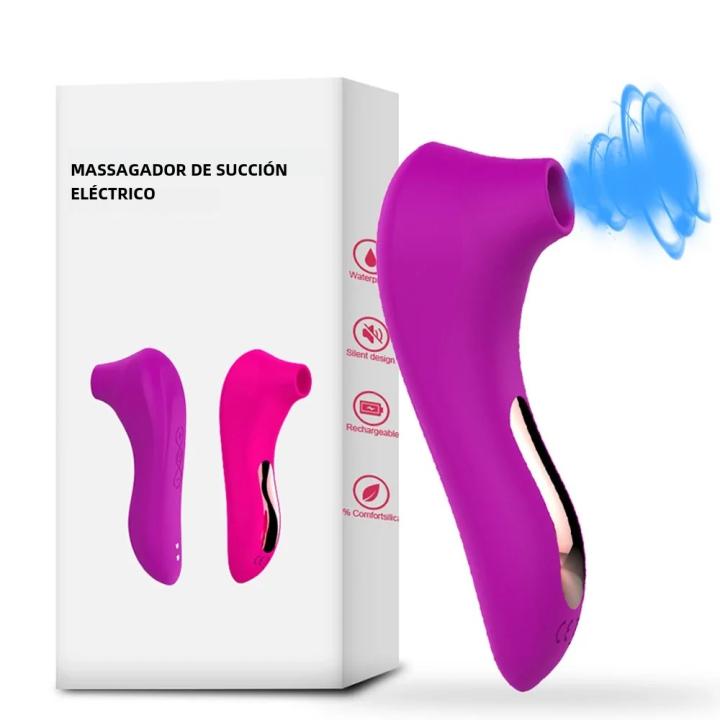 Vibrador Estimulador De Clítoris Sucker Satisfacción Masajeador De Placer Para Pezones Para Mujeres Juguetes Sexuales Para Estimulación Intensa Silicona Control Remoto