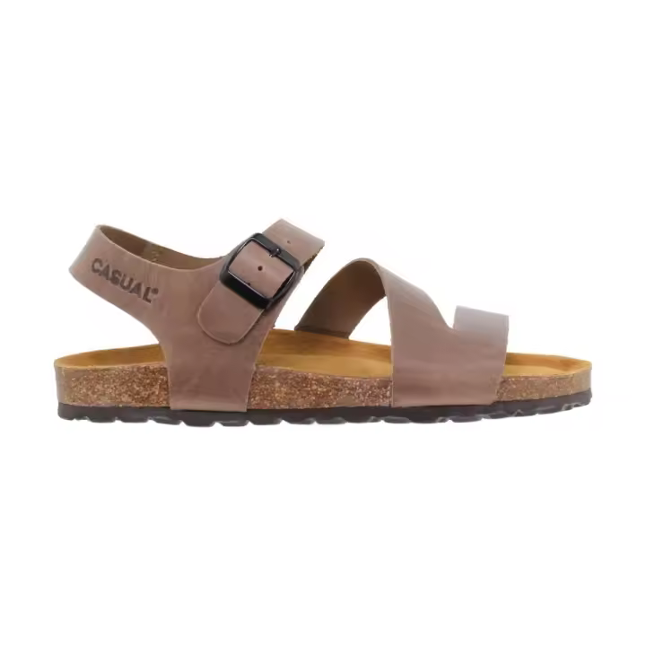 Sandalias Bio de piel taupé by Casual Piel Piel Bio de Piel - 1