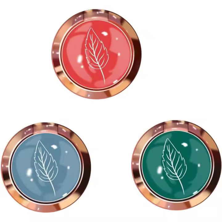 3 piezas de soporte de anillo para teléfono celular, anillo de agarre para dedo universal con rotación de 360 grados, hoja de metal - 1