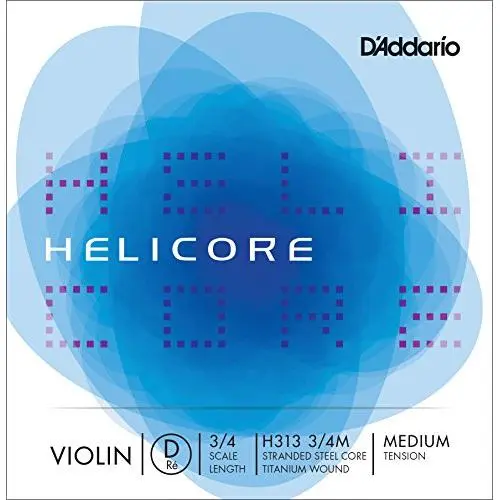 CUERDA VIOLIN-D'Addario (Helicore H313) (Titanio) 3ª Medium Violin 4/4 (Re) D - 1