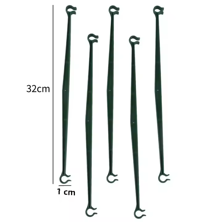 Conector De Pilares Fijos Para Jardinería Soporte De Plástico Para Plantas 12 Piezas Rodillo De Conexión Para Invernadero - 1