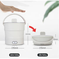 Mini Olla Eléctrica Plegable 220V Multifuncional Para Cocinar Y Almorzar En Dormitorio Olla Para Noodles Y Vaporizador Para Viajes - details 19