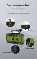 Banco de Energía de Radio Meteorológico de emergencia, manivela Solar de 4000mAh, Carga USB, FM AM WB NOAA, Radio de emergencia, Alarma SOS, Indoor LED, portátil Solar DE EMERGENCIA recargable - details 12