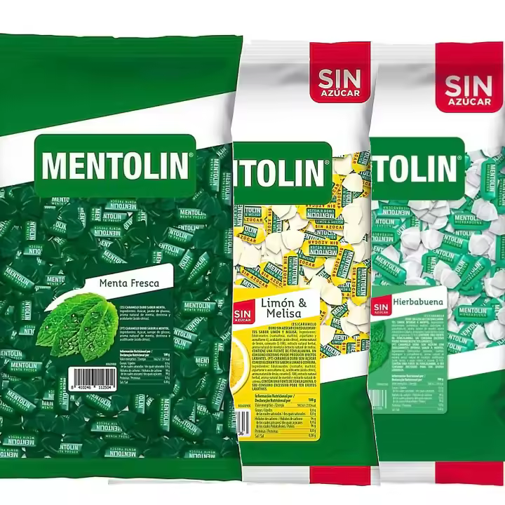 MENTOLIN PACK  3 Kg caramelos duros Menta Fresca & Limón Melisa & Hierbabuena - 1