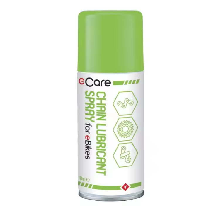WELDTITE | Lubricante ECare Chain E-BIKE Aerosol 150ml - Lubricante para mantener las piezas de eBikes.
Lubrica y protege contra la corrosion.
Uso adecuado para cadenas, mecanismos de engranajes y - 1