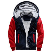 Chaqueta De Fleece Para Hombres Camuflaje Cremallera Y Capucha Abrigo Invernal Manga Larga Casual Streetwear - details 6