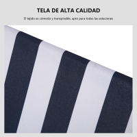 Silla plegable de rayas para exteriores y playa, con dimensiones de 40*50*73 cm. Ideal para viajes a la playa, vacaciones en la costa, acampar en el parque. Es plegable y cuenta con diseño ergonómico. - details 2